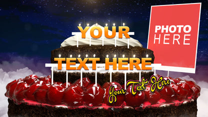 Cool Birthday cake Animation