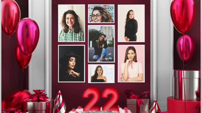 Photo Gallery Birthday Cake Video