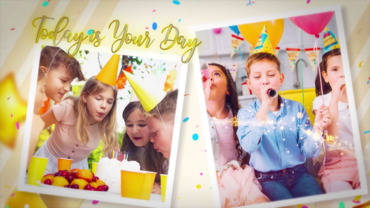 Soft glowing light effects for romantic or heartfelt celebrations.