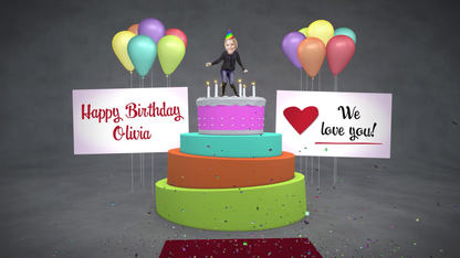 Fun Birthday Cake Dancer Video
