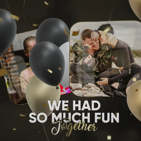 Simple and joyful — add your photos and text to create a heartfelt surprise.