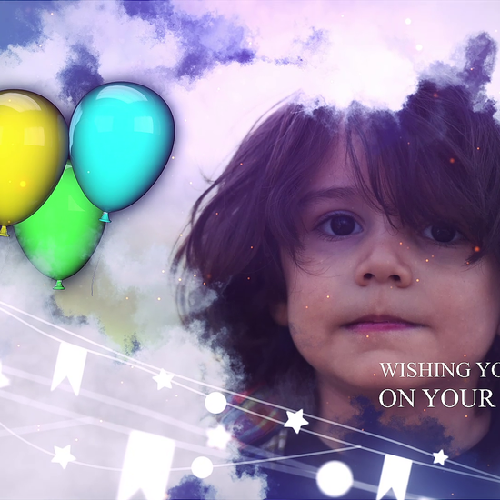 Dynamic and playful — perfect for kids’ birthdays or party invites.