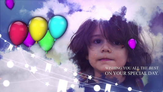 Dynamic and playful — perfect for kids’ birthdays or party invites.