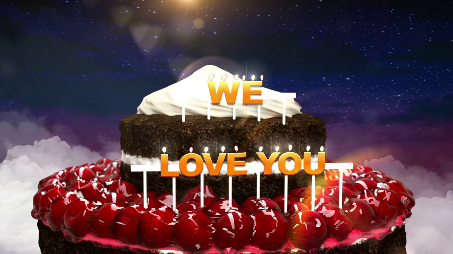 Cool Birthday cake Animation